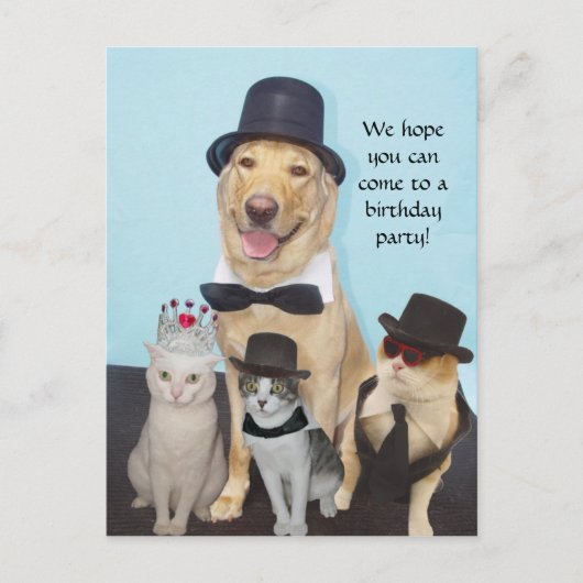 Carte Postale Invitation personnalisée (Devant)