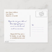 Carte postale Invitation personnalisée Vintaget Be (Dos)
