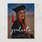 Carte postale Invitation photo de diplôme (Devant)