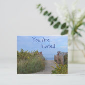 Carte Postale Invitation Plage (Debout devant)