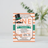 Carte Postale Invitation pour la fête d'anniversaire de Funny Bo (Debout devant)