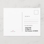 Carte Postale Invitation pour une fête d'anniversaire licorne ar (Dos)