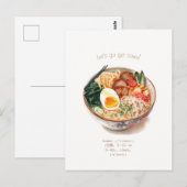 Carte postale Invitation Ramen (Devant / Derrière)