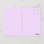 Carte Postale Invitation, Retro Purple & Pink, 40e anniversaire (Dos)