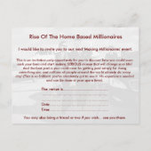 Carte postale Invitation Réunion (Dos)