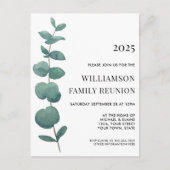 Carte postale Invitation Réunion Famille Eucalyptu (Devant)