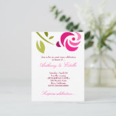 CARTE POSTALE INVITATION ROSE 311-ÉLÉGANTE (Debout devant)