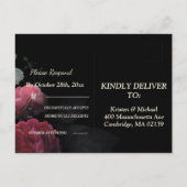 Carte postale Invitation RSVP Floral Rustique Bour (Dos)