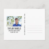 Carte Postale Invitation Rustique BBQ Graduation Party (Dos)