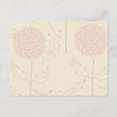 Carte Postale Invitation Rustique Floral Bridesmaid (Dos)