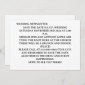 Carte postale Invitation SIMPLE (Devant / Derrière)