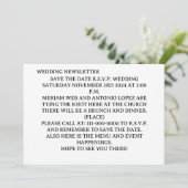 Carte postale Invitation SIMPLE (Debout devant)