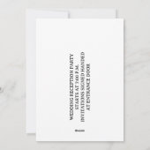 Carte postale Invitation SIMPLE (Dos)