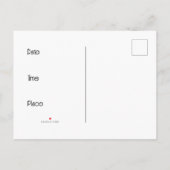 Carte postale Invitation Spin Planétaire (Dos)