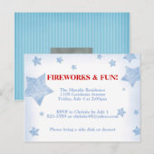 Carte Postale Invitation Stars (Devant / Derrière)