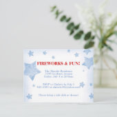 Carte Postale Invitation Stars (Debout devant)