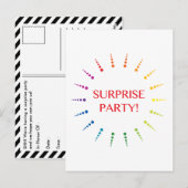 Carte Postale invitation surprise (Devant / Derrière)