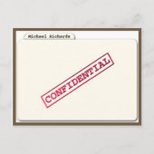 Carte Postale Invitation surprise dossier confidentiel (Devant)