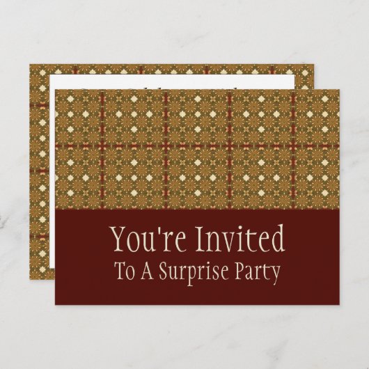 Carte postale Invitation Topiary (Devant / Derrière)