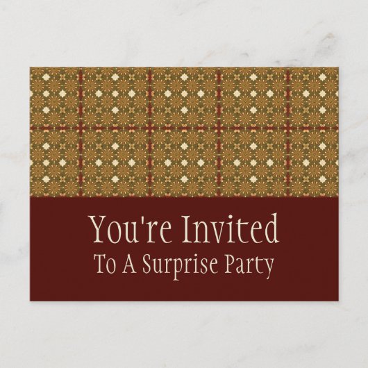 Carte postale Invitation Topiary (Devant)