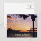 Carte Postale Invitation tropicale (Devant / Derrière)