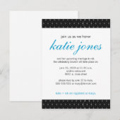 Carte Postale Invitation Wedding shower chic (Devant / Derrière)