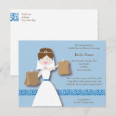 Carte Postale Invitation Wedding shower de l'alimentation (Devant / Derrière)