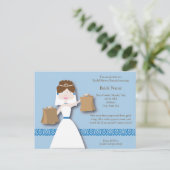 Carte Postale Invitation Wedding shower de l'alimentation (Debout devant)