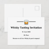 Carte Postale Invitation Whisky Tasting (Devant / Derrière)