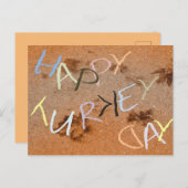 Carte postale Invitation Wordplay Thanksgiving (Devant / Derrière)