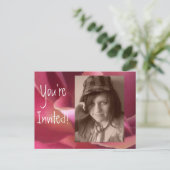 Carte postale Invitations Ajouter VOTRE photo Anni (Debout devant)
