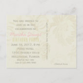 Carte postale/invitations de ~ de la Reine Marie (Dos)