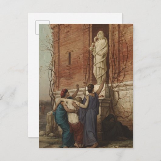 Carte Postale Invocation à la déesse Hygieia, 1862 (Devant / Derrière)
