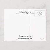 Carte Postale Io de la lune de Jupiter (Dos)