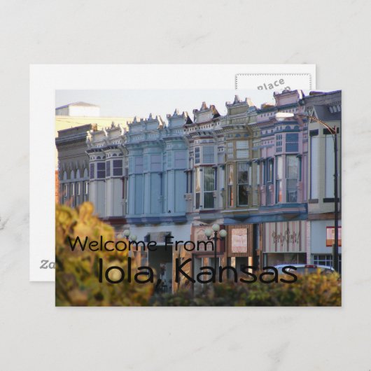 Carte postale Iola, Kansas (Devant / Derrière)