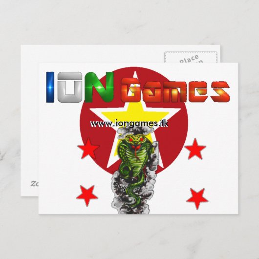 Carte postale Ion Games (Devant / Derrière)