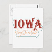 Carte Postale Iowa (Devant / Derrière)