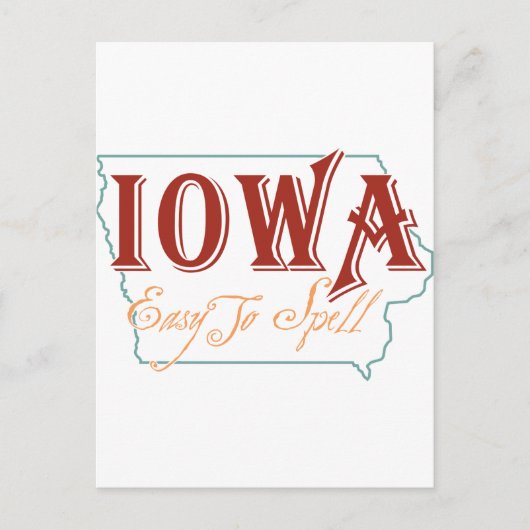 Carte Postale Iowa (Devant)