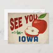 Carte Postale Iowa Apple - Vintage voyage (Devant / Derrière)
