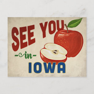 Carte Postale Iowa Apple - Vintage voyage