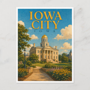 Carte Postale Iowa City Iowa Old Capitol GeoSaga
