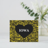 Carte Postale Iowa Coeur jaune (Debout devant)