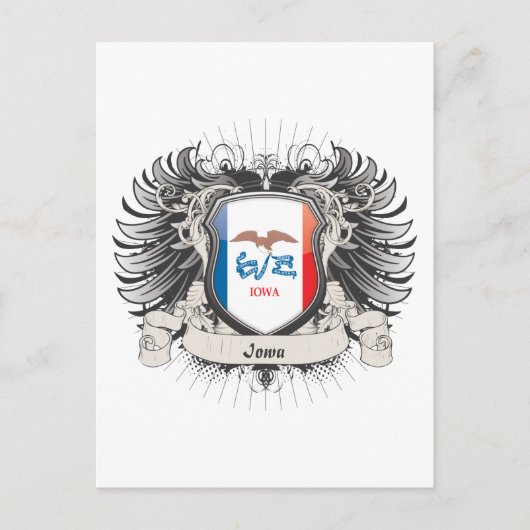 Carte Postale Iowa Crest (Devant)