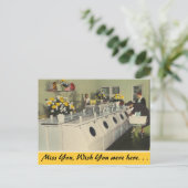 Carte Postale Iowa, Laundomat, Clinton (Debout devant)