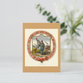 Carte Postale Iowa Les Armes D'État (1876) (Debout devant)