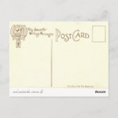 Carte postale Iowa, Salon d'État de 1907 (Dos)