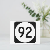 Carte Postale Iowa State Route 92 (Debout devant)