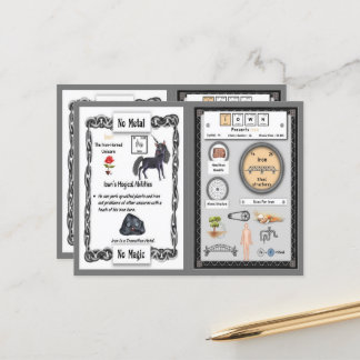 Carte Postale Iown - Iron Horn Unicorn Game Card