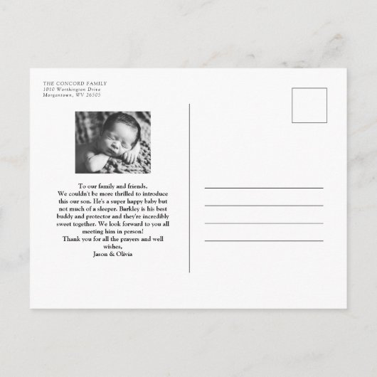 Carte postale IPnk simple initiale (Dos)