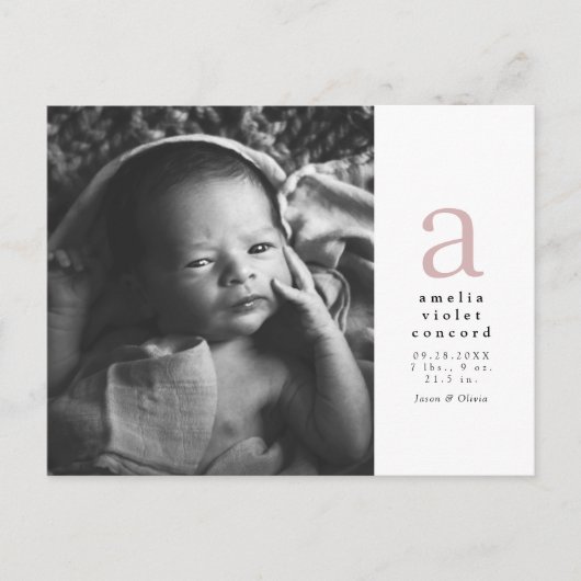 Carte postale IPnk simple initiale (Devant)